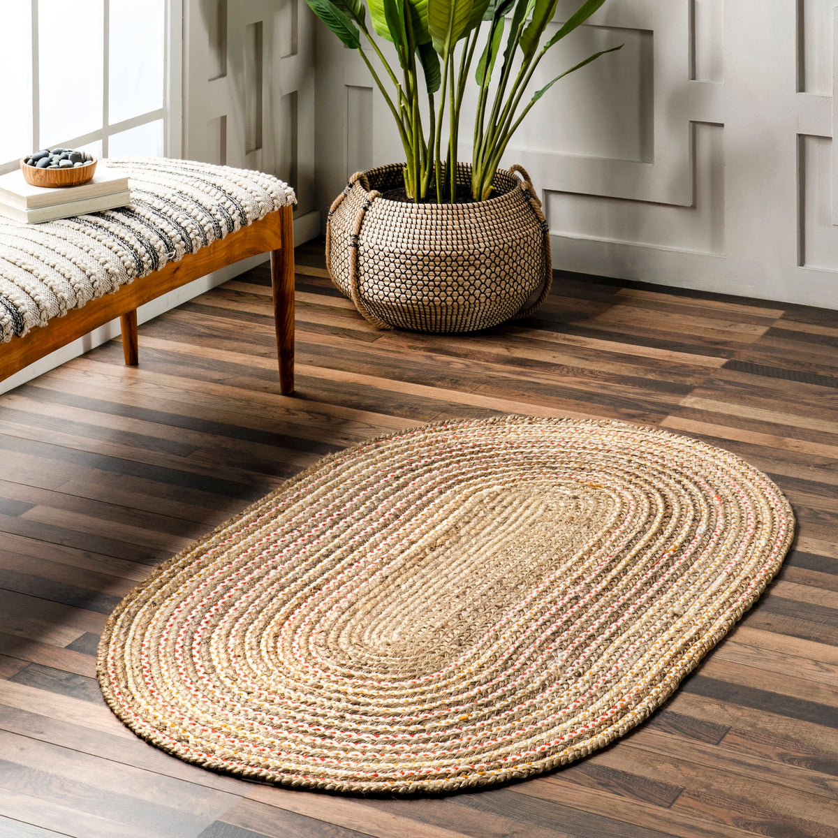 COLORA OVAL BRAIDED RUG