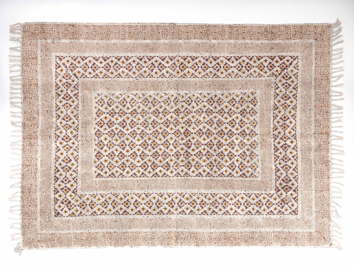 BALAD - Hand Block Printed Cotton Rug