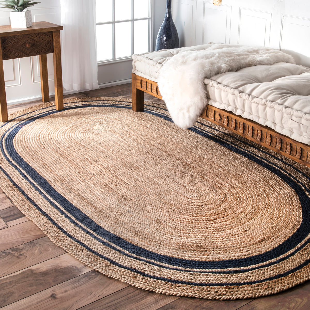 TORA BORDER BRAIDED RUG