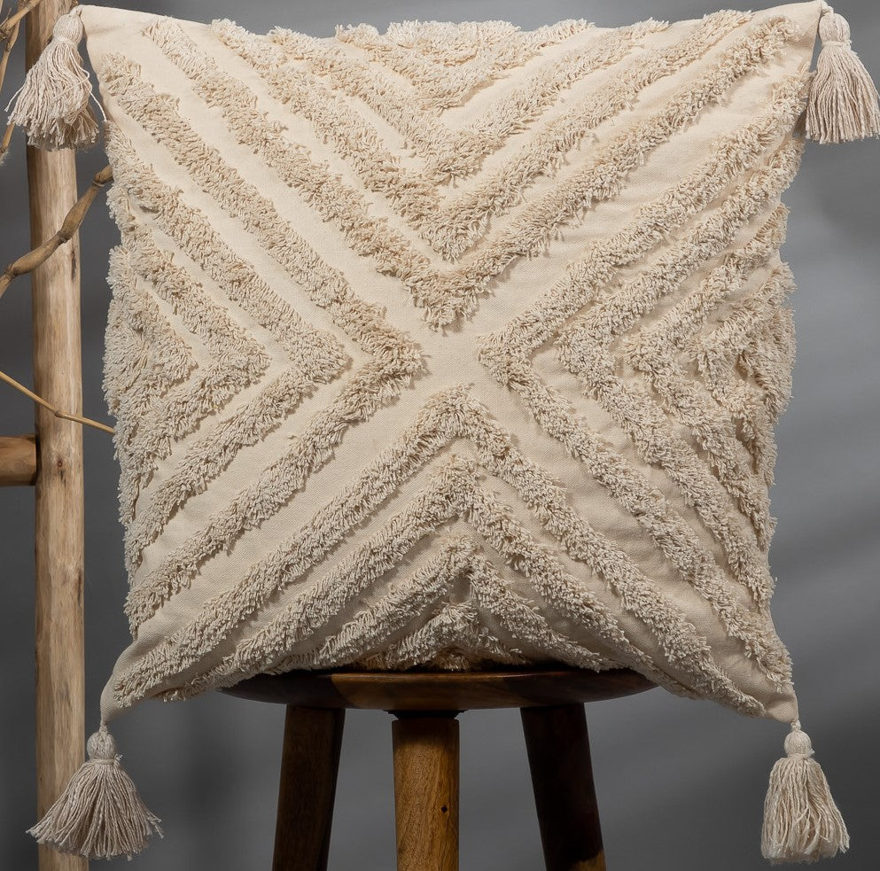 AIYANA - Soft Tufted Square Cushion Cover