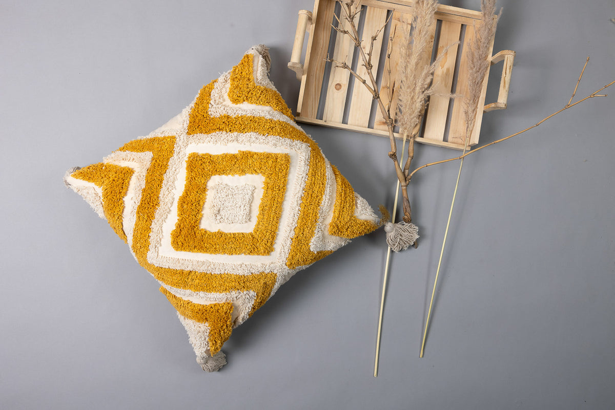 DIVINA - Soft Tufted Square Cushion Cover