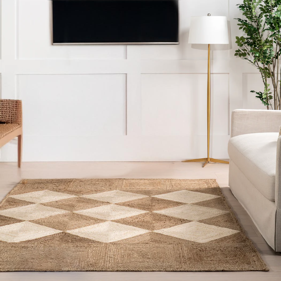 FAUDA CUT DIAMOND BRAIDED RUG