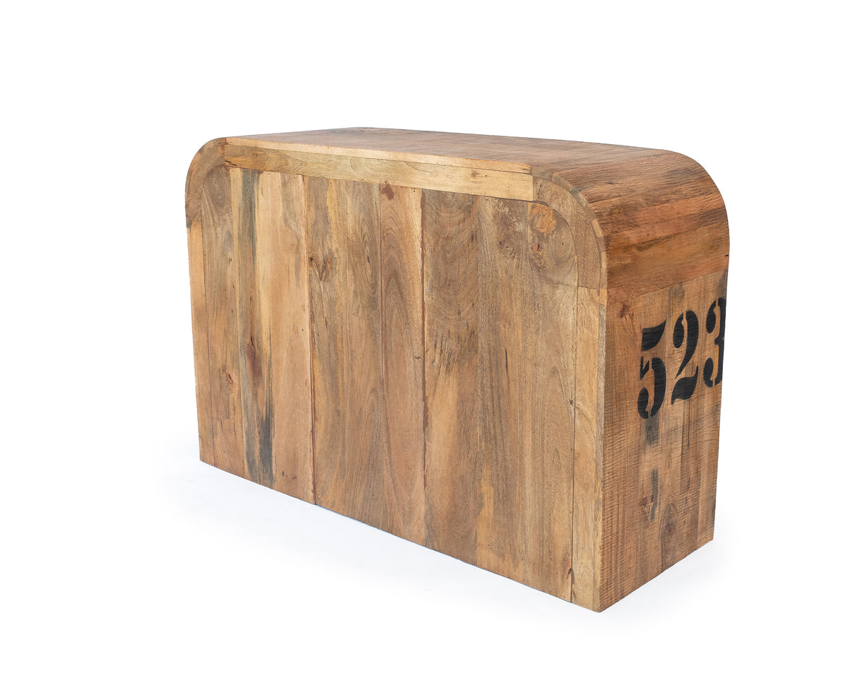 Urban Industrial Mango Wood Cabinet