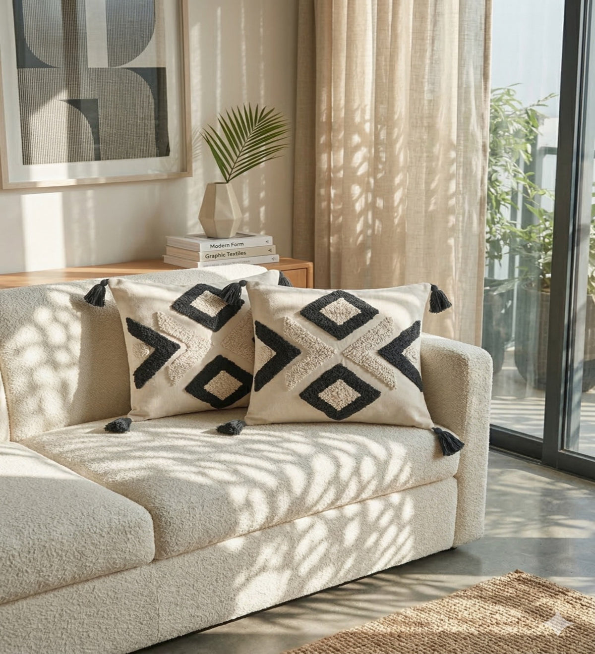 KILIM - Hand Embroidered Kilim Cushion Covers Set of 2 (18x18) | Ethnic Home Decor