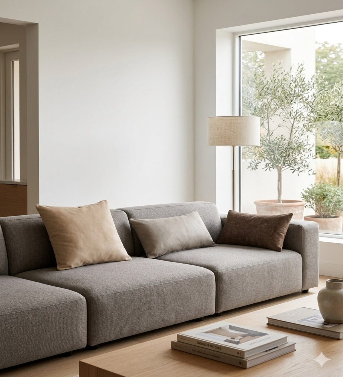 ARIA - Modern Solid Cushion Covers Set of 3 (18x18) | Minimal Home Decor
