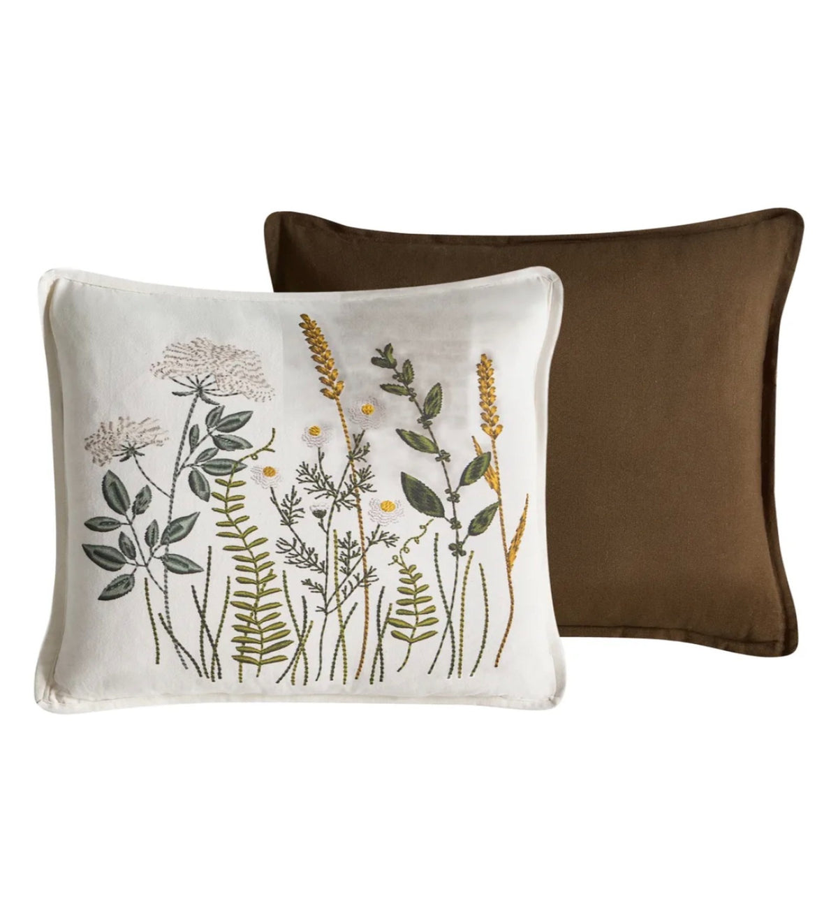 ZOYA - Modern Floral Cushion Covers Set of 2 (18x18) | Elegant Home Decor