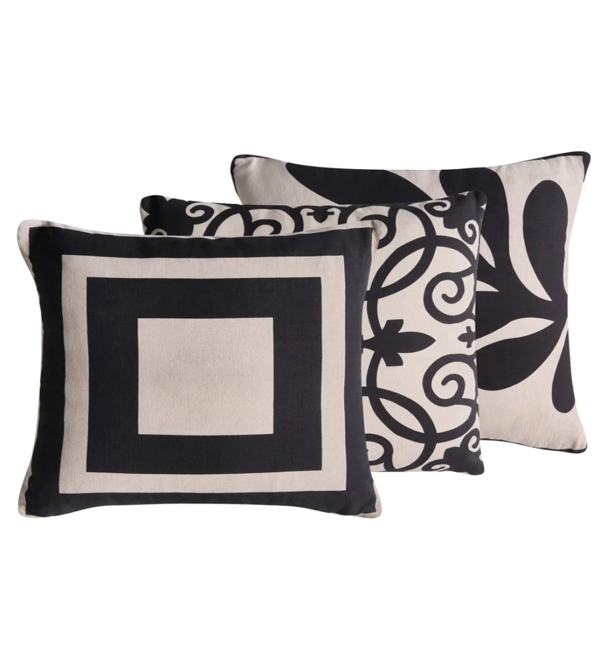 MIRA - Modern Soft Cushion Covers Set of 3 (18x18) | Cozy Home Decor