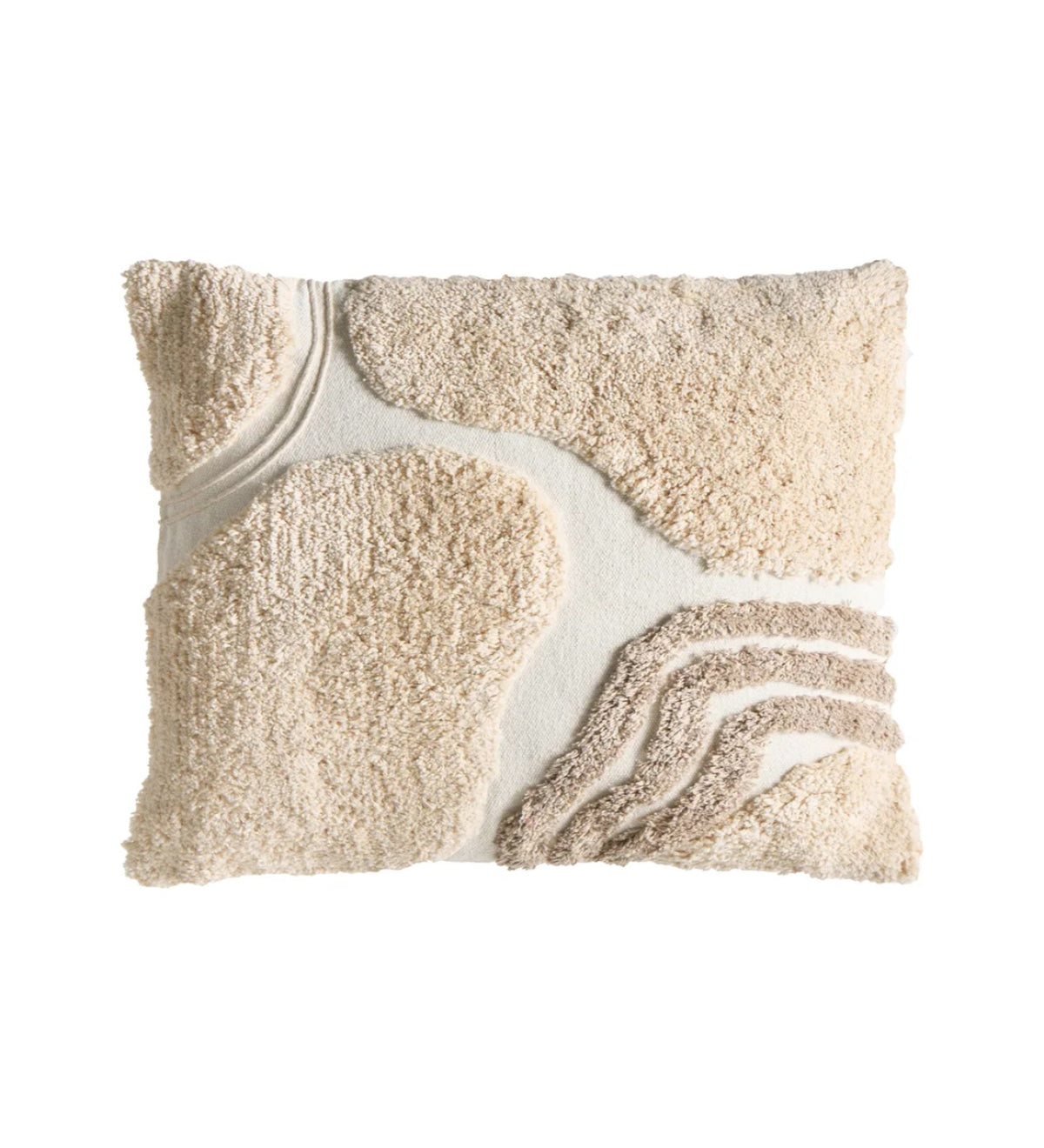 ALINA - Modern Tufted White Cushion Covers Set of 3 (18x18) | Textured Home Decor