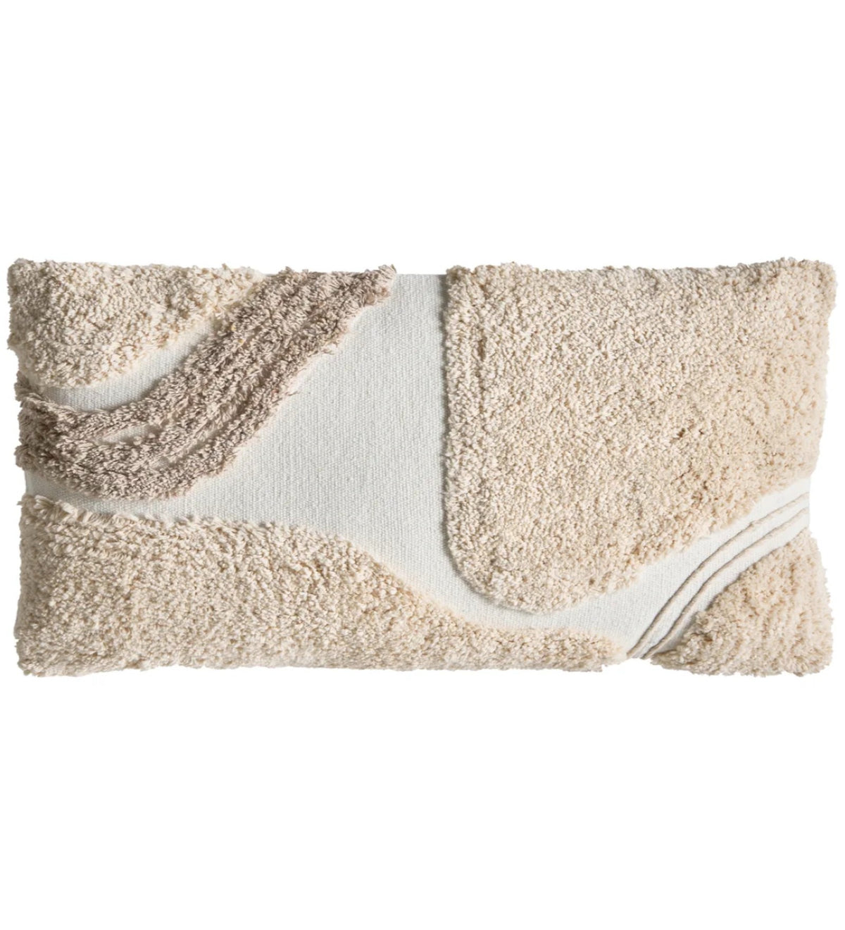 ALINA - Modern Tufted White Cushion Covers Set of 3 (18x18) | Textured Home Decor