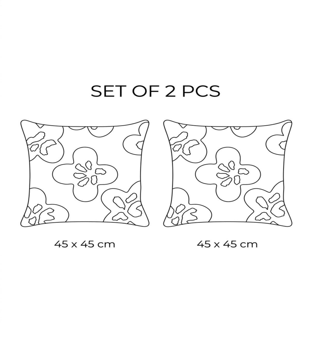 LAVIA - Purple Soft Tufted Cushion Covers Set of 2 (18x18) | Textured Home Decor