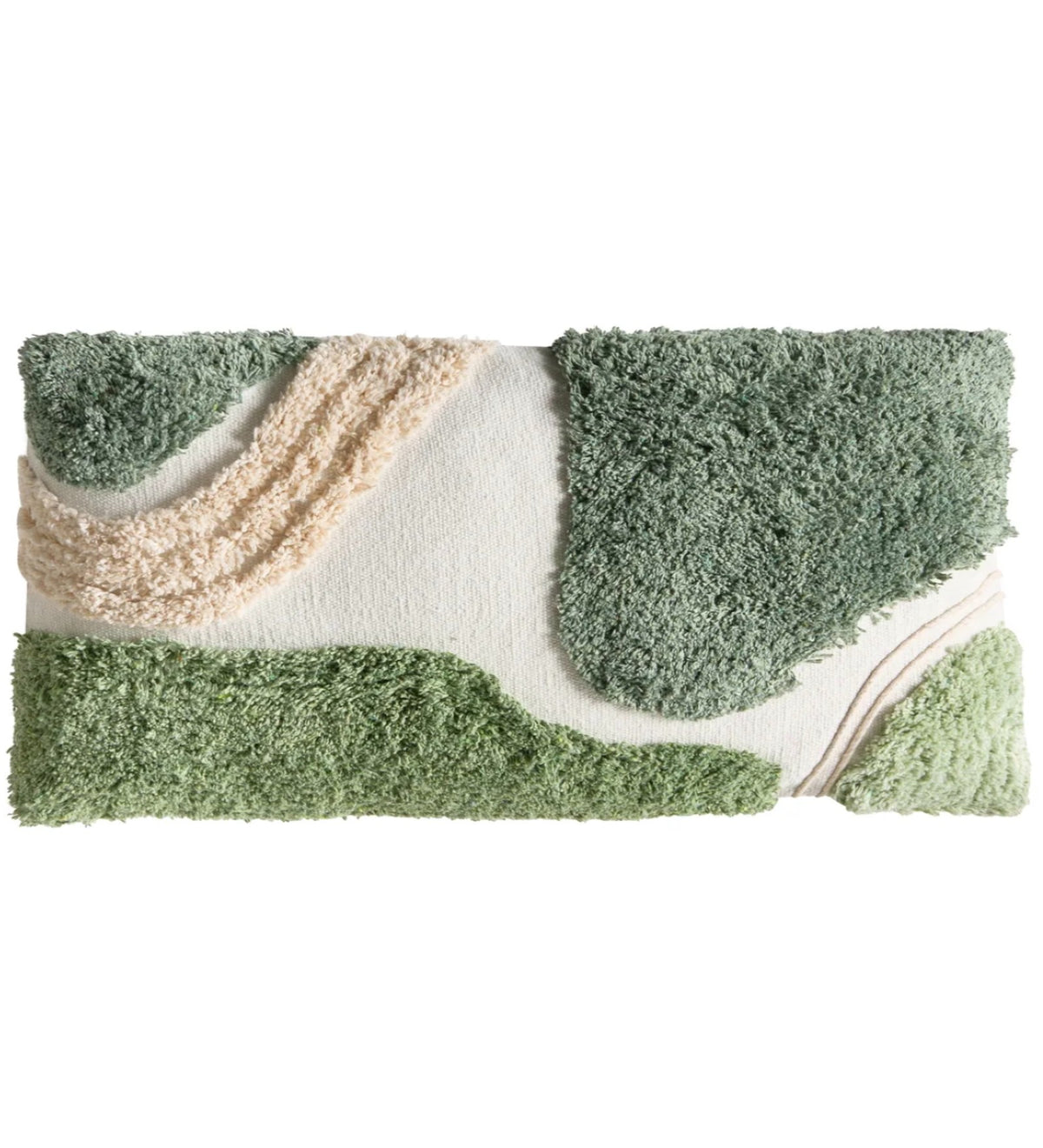 KIARA - Modern Tufted Green Cushion Covers Set of 3 (18x18) | Textured Home Decor