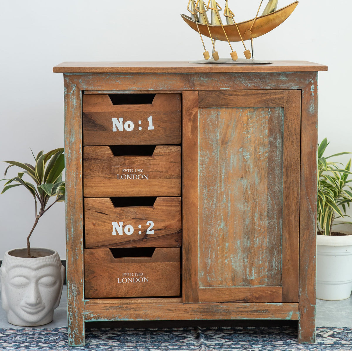 Nature’s Touch Rustic Mango Cabinet