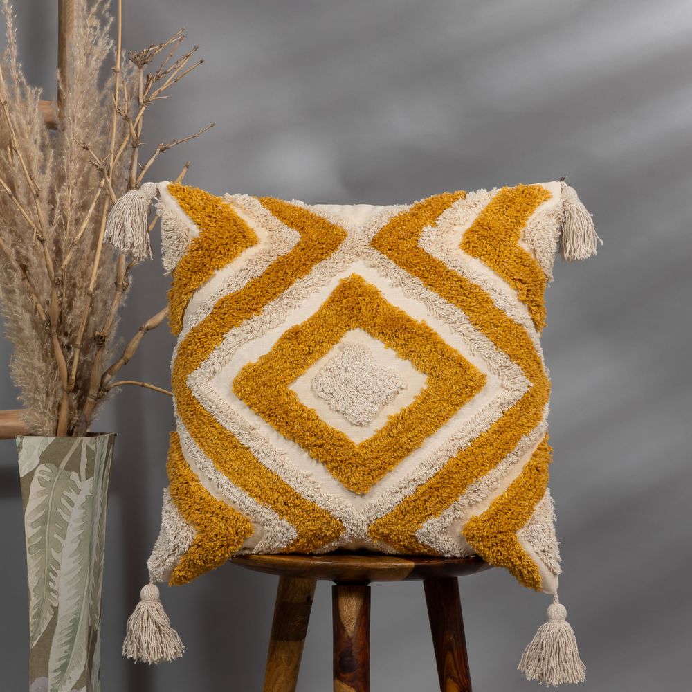 DIVINA - Soft Tufted Square Cushion Cover