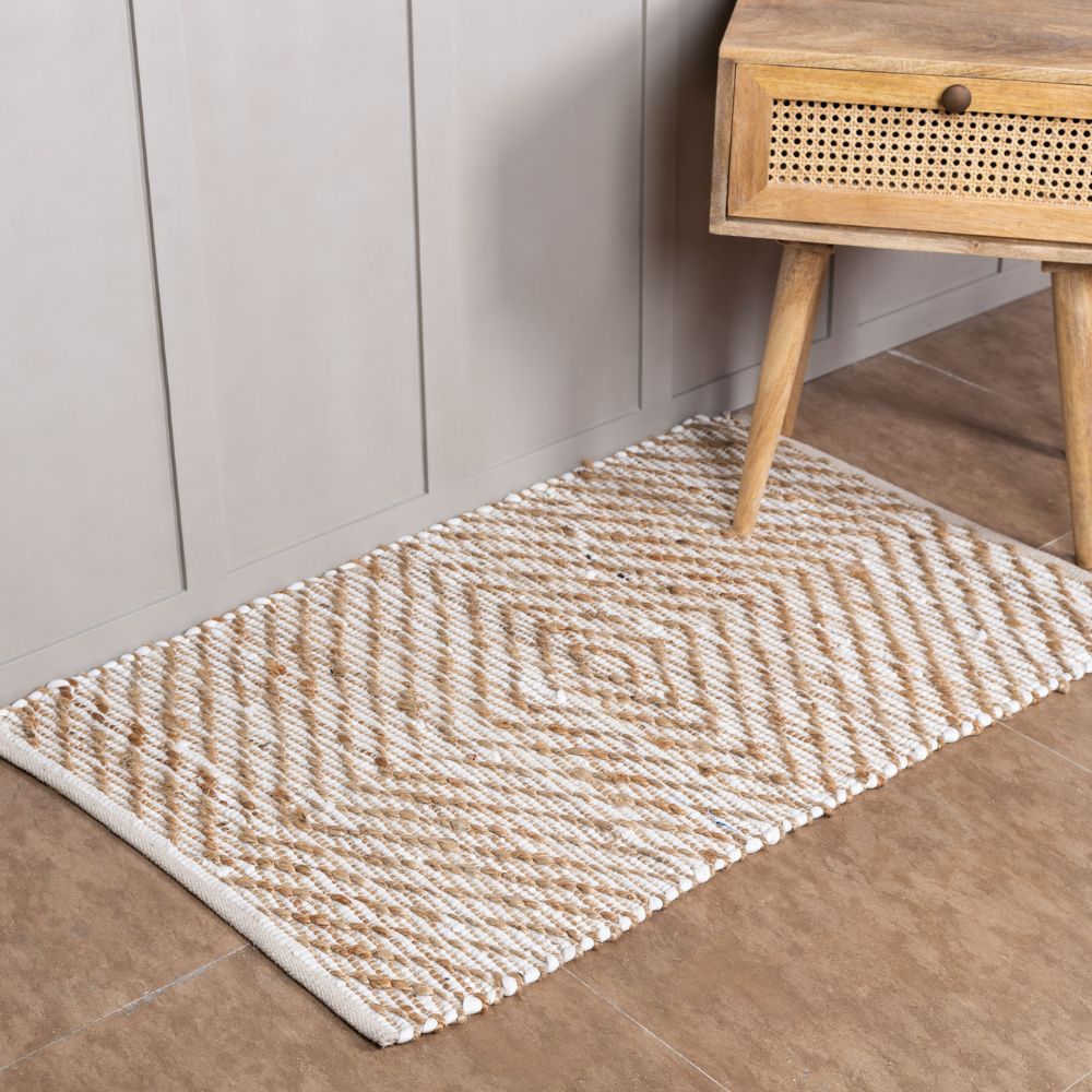 TUZLUCA - Hand Block Printed Cotton Rug