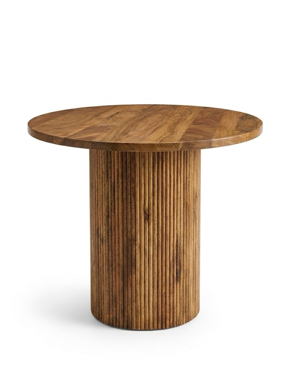 Mango Wood Fluted Coffee Table
