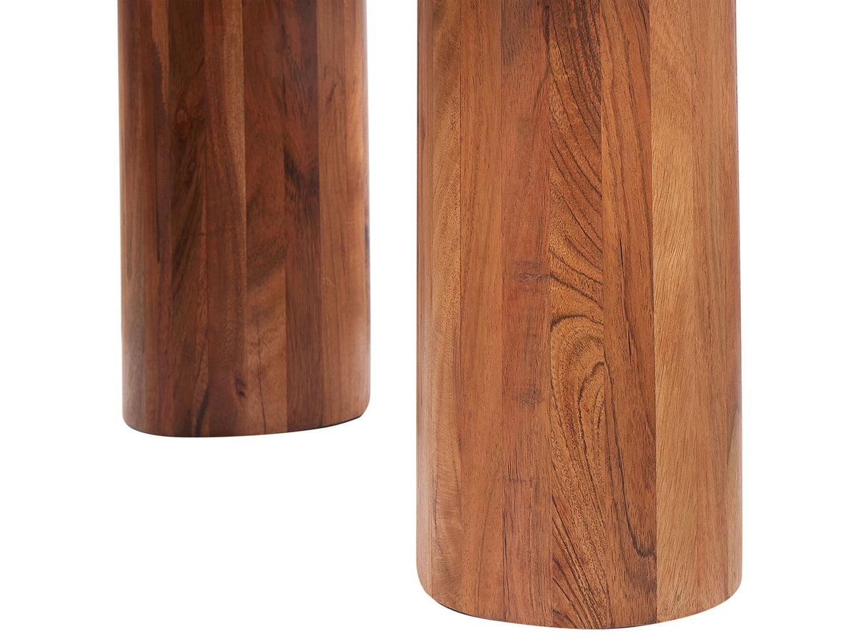 Acacia Wood Coffee Table Light COLINA