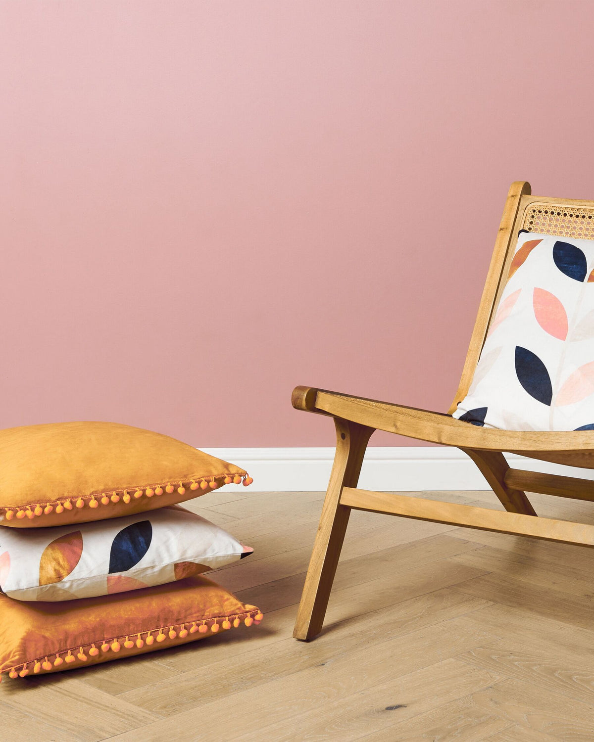 VANIC Charming Cane and Acacia Wood Chair