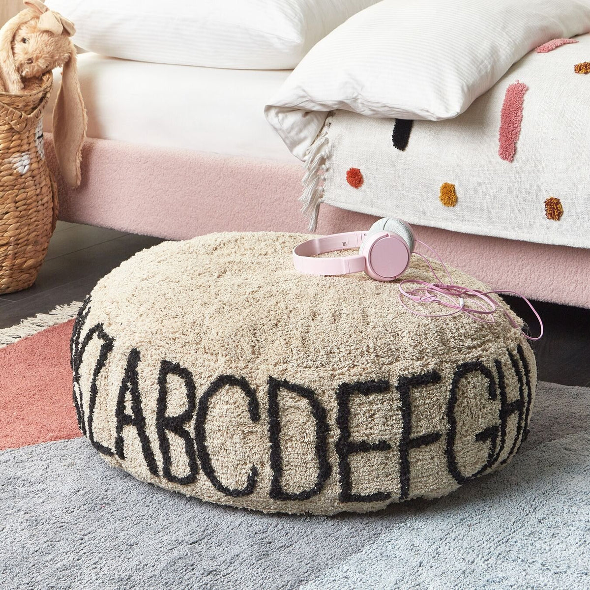 DIPLO Cotton Tufted Pouf