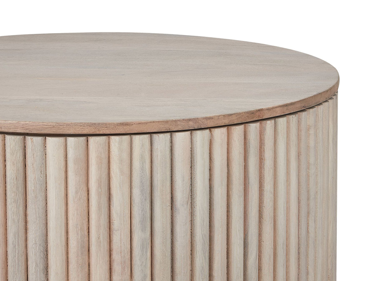 Storage Mango Wood Coffee Table Light KIRKWOOD