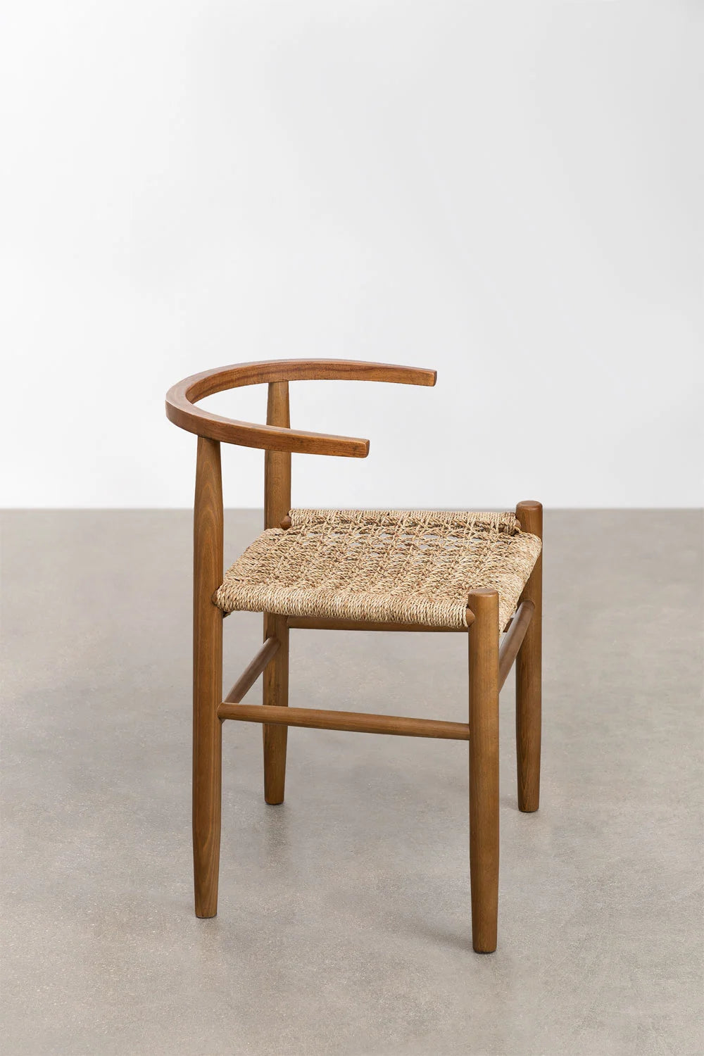 TRAMP ROPE BRAIDED ACACIA WOOD CHAIR
