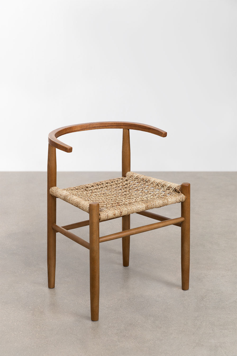 TRAMP ROPE BRAIDED ACACIA WOOD CHAIR