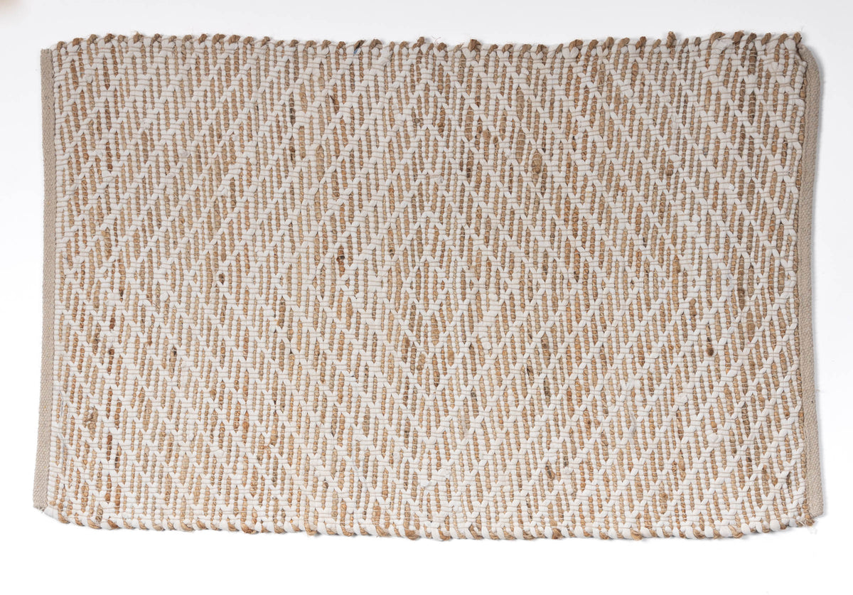 TUZLUCA - Hand Block Printed Cotton  Rug