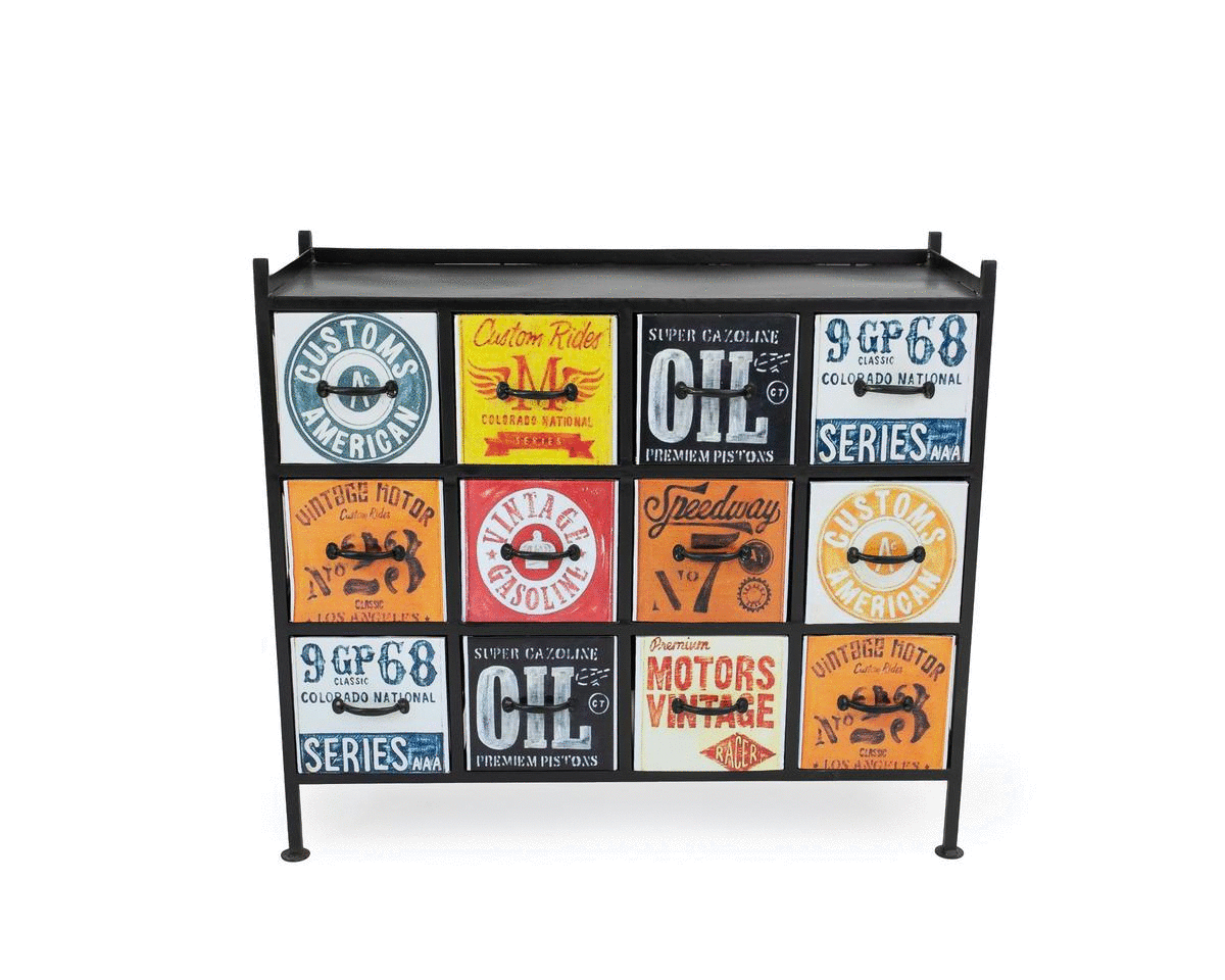 Industrial Iron Elegance Cabinet