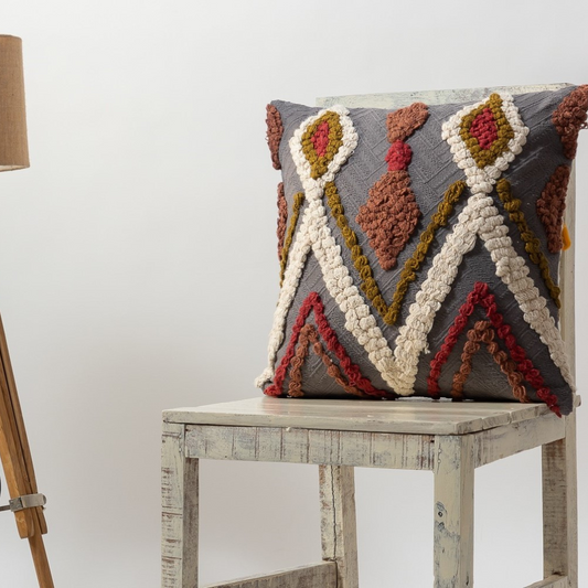 OCIMUM - Handcrafted Embroidery Cushion Cover