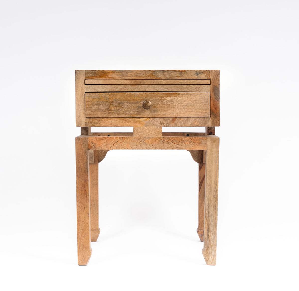 Handcrafted Mango Wood Side Table