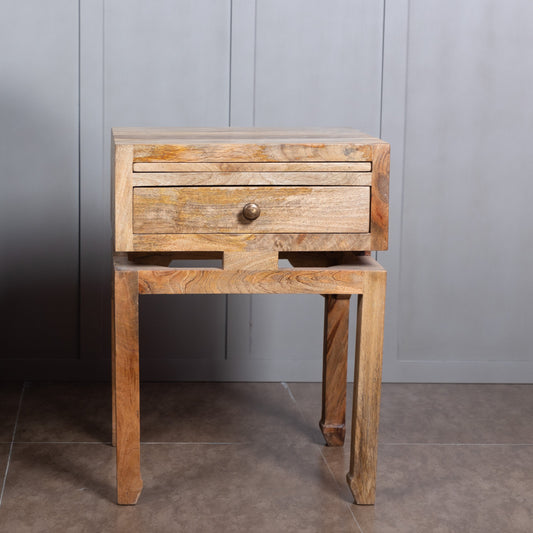 Handcrafted Mango Wood Side Table