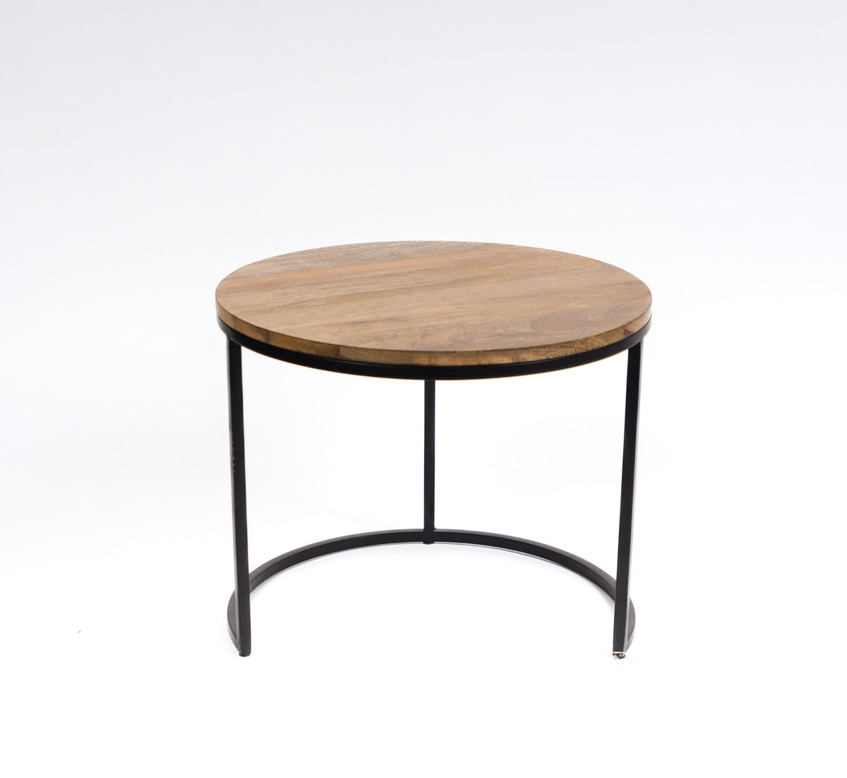 Stylish Mango Wood with Iron Frame End Table