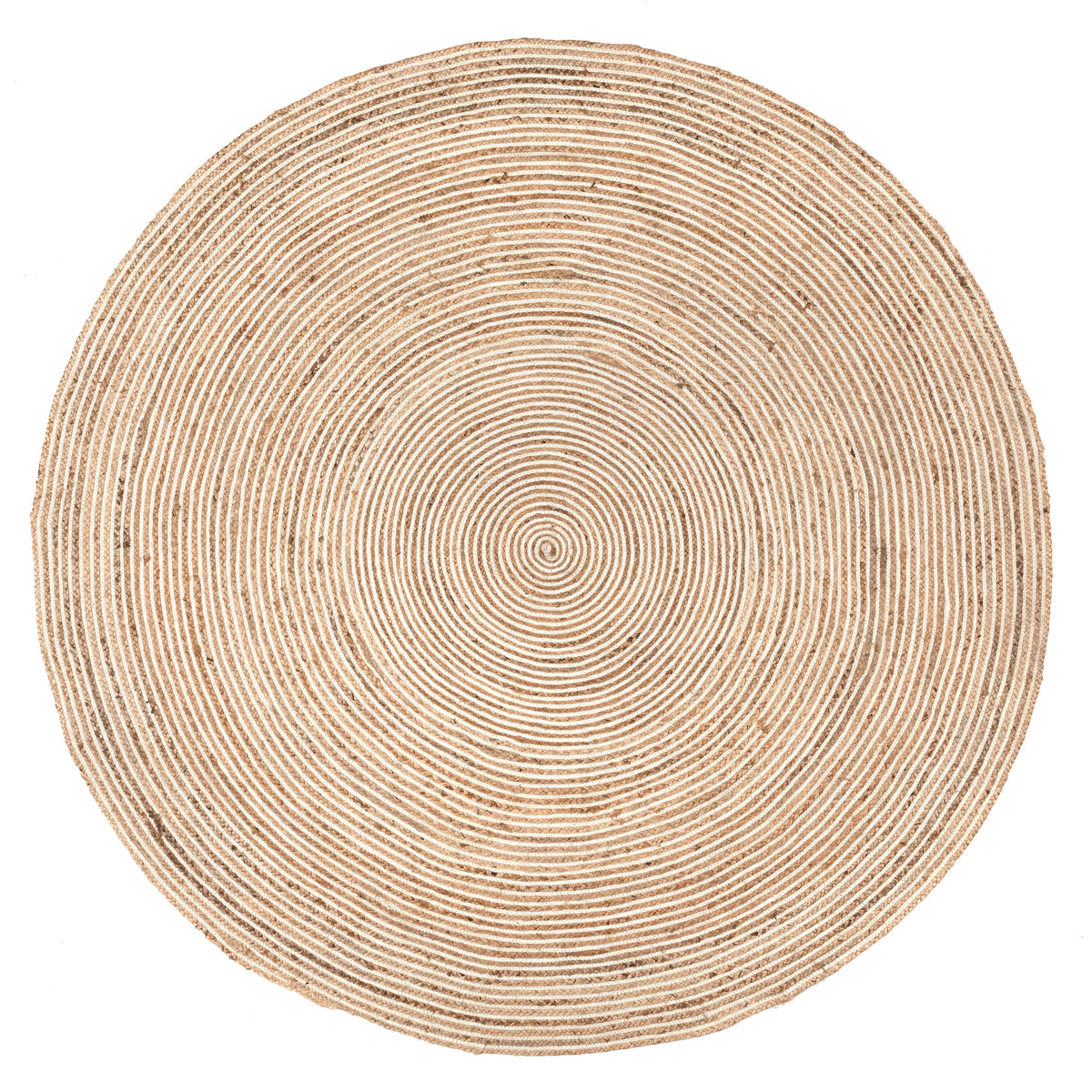 RAW ROUND BRAIDED RUG