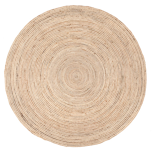 RAW ROUND BRAIDED RUG