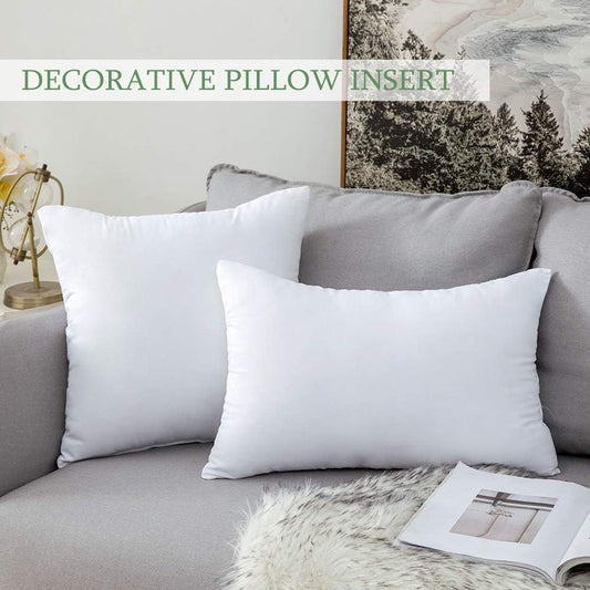Cushions Inserts (Set of 2), Super Soft And Fluffy(40X60 cm)
