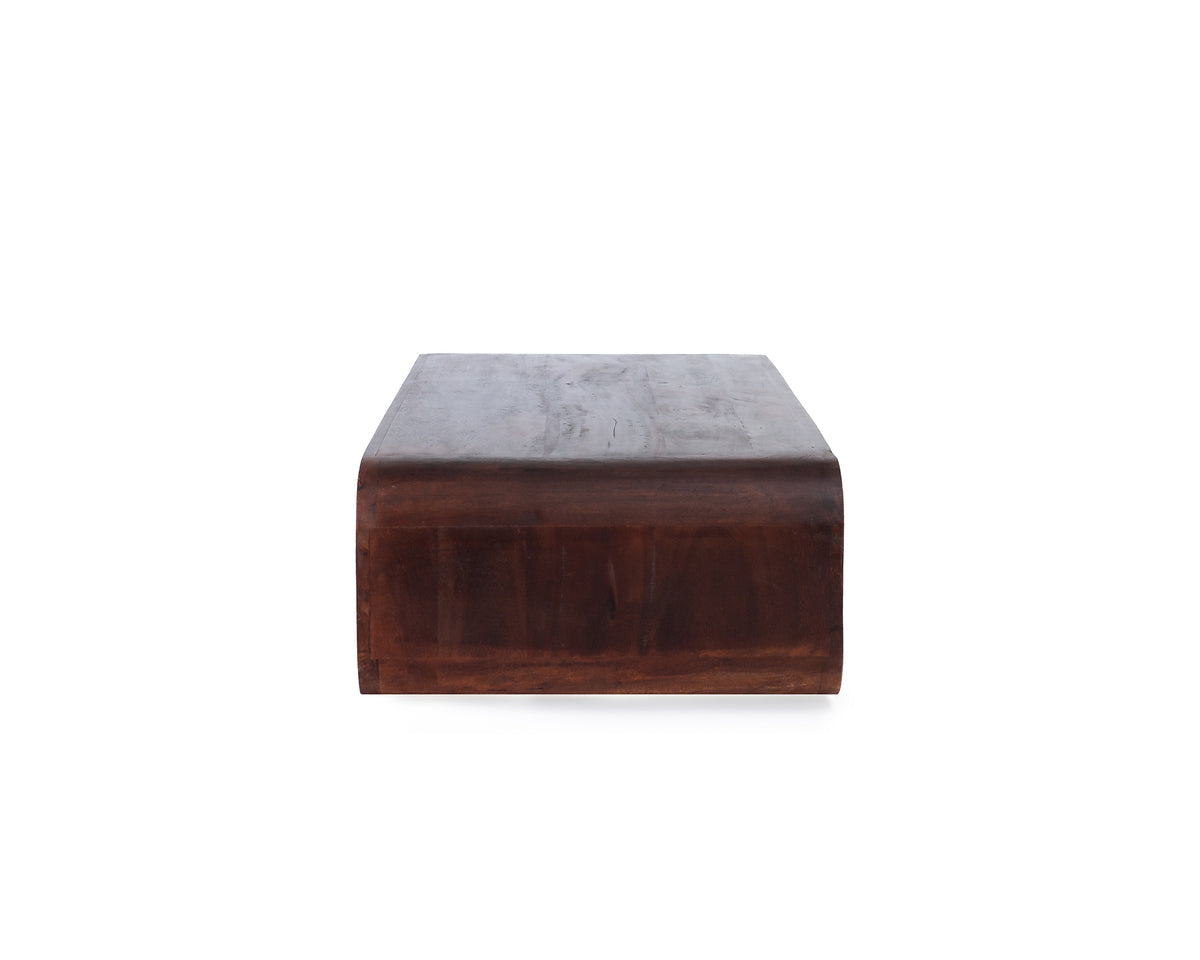 BALINGER Elegant Walnut Coffee Table with Storage