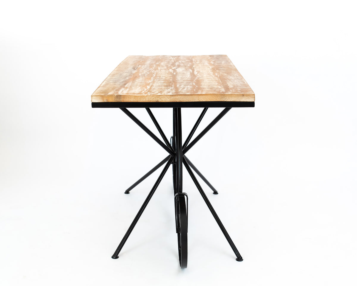 Industrial Elegance Iron & Mango Wood Console Table
