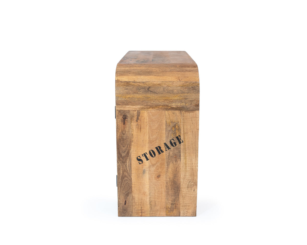 Urban Industrial Mango Wood Cabinet