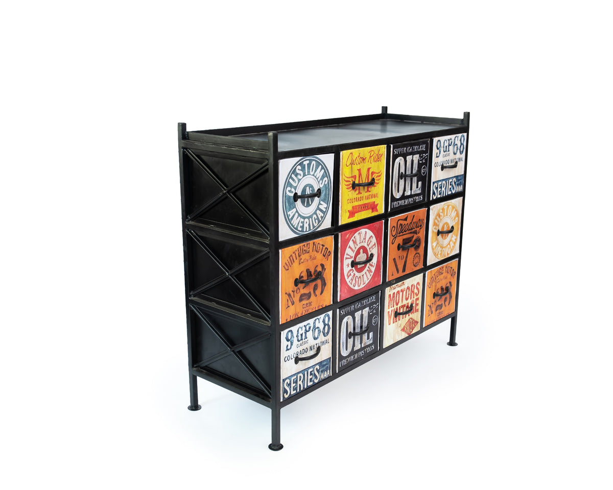 Industrial Iron Elegance Cabinet