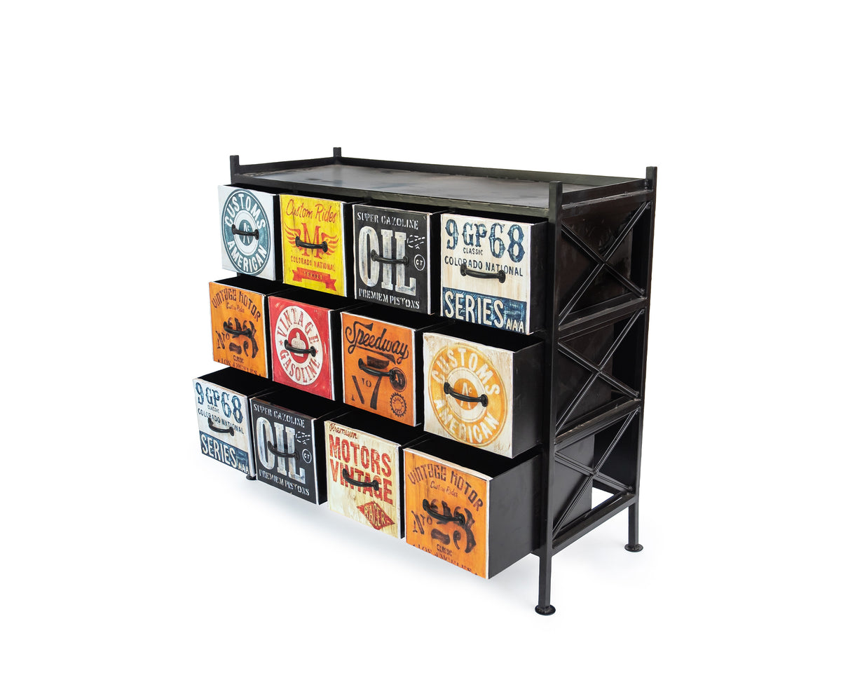 Industrial Iron Elegance Cabinet