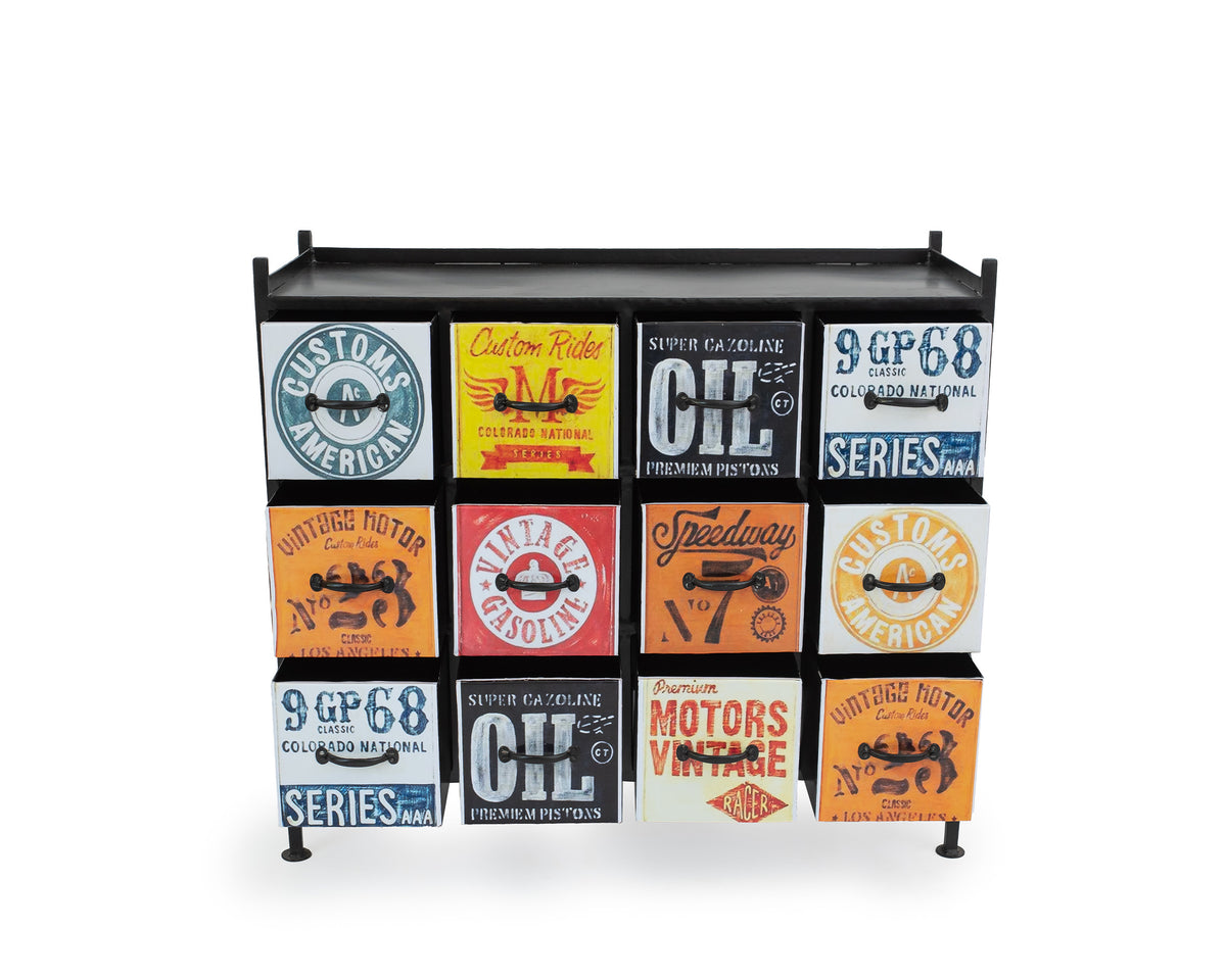 Industrial Iron Elegance Cabinet