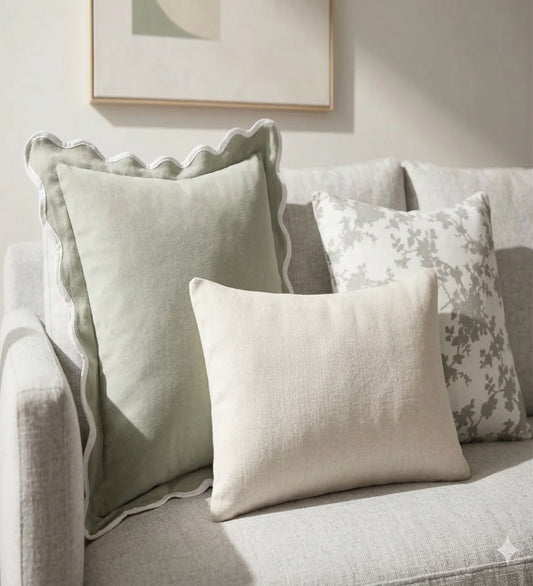TANI - Modern Soft Tani Cushion Covers Set of 3 (18x18) | Cozy Home Decor