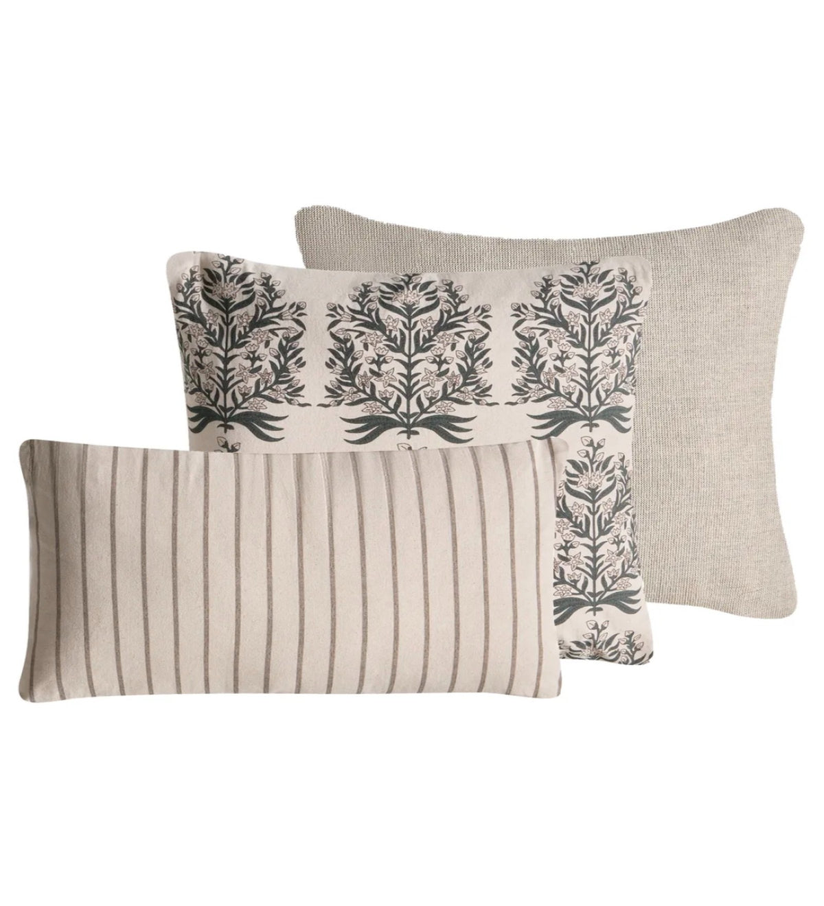 ROMAN - Block Printed Roman Cushion Covers Set of 3 (18x18) | Ethnic Home Decor