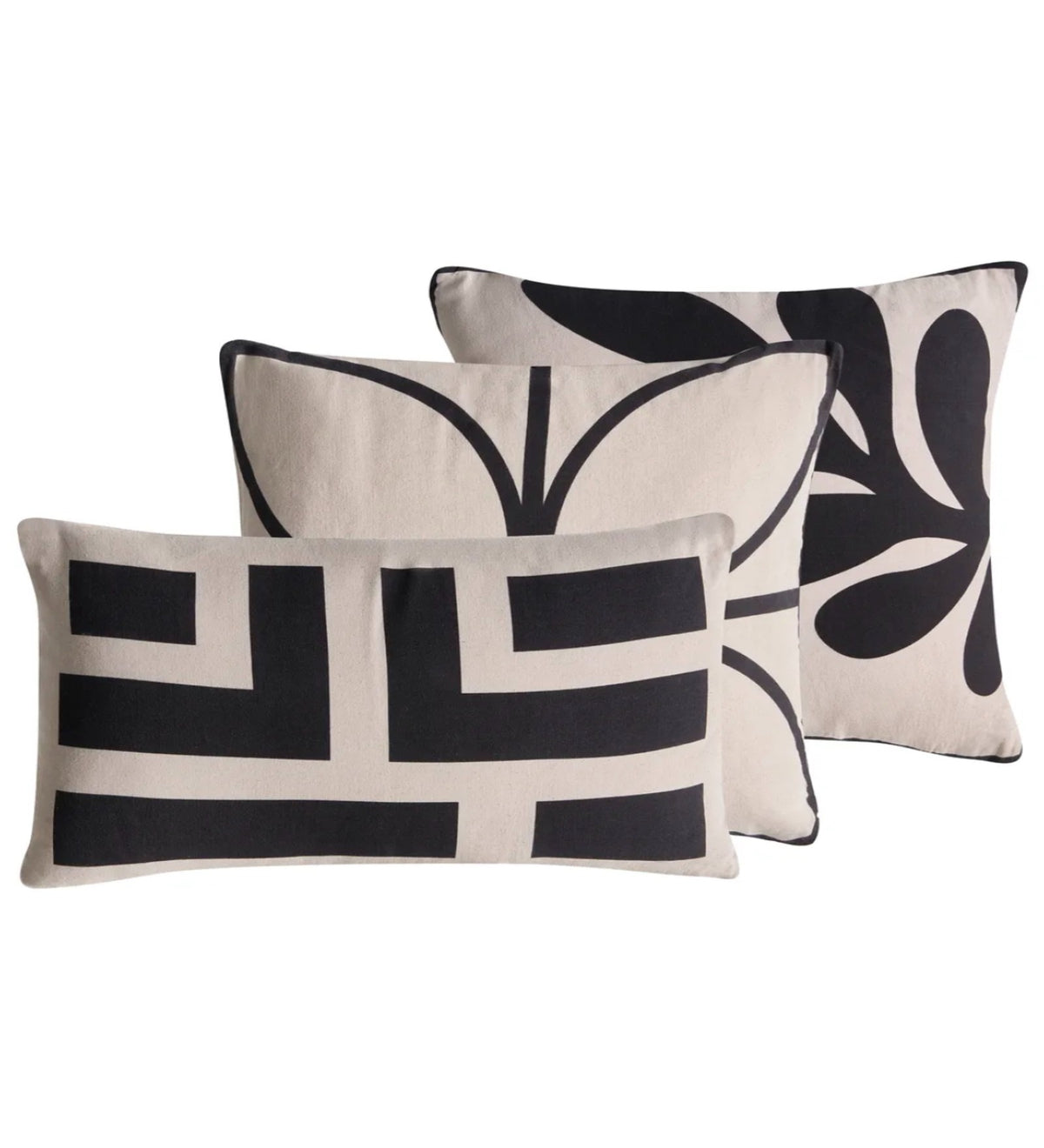 ROMA - Modern Soft Roma Cushion Covers Set of 3 (18x18) | Elegant Home Decor