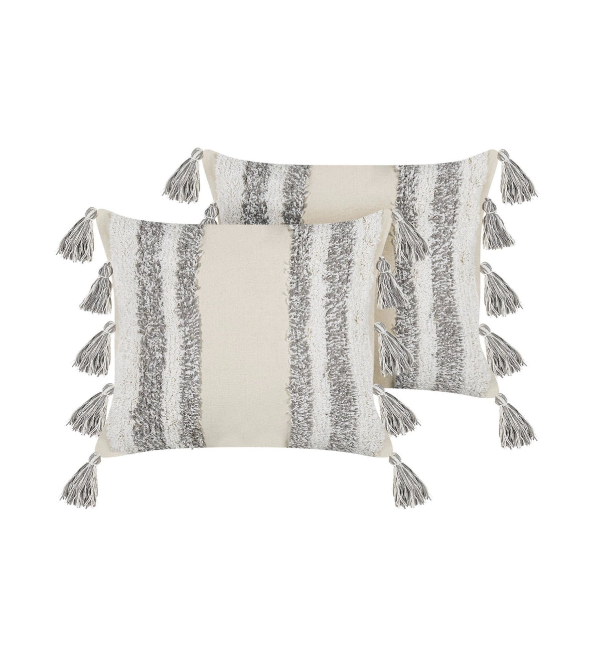 RAY - Tufted Ray Cushion Covers Set of 2 (18x18) | Textured Home Decor