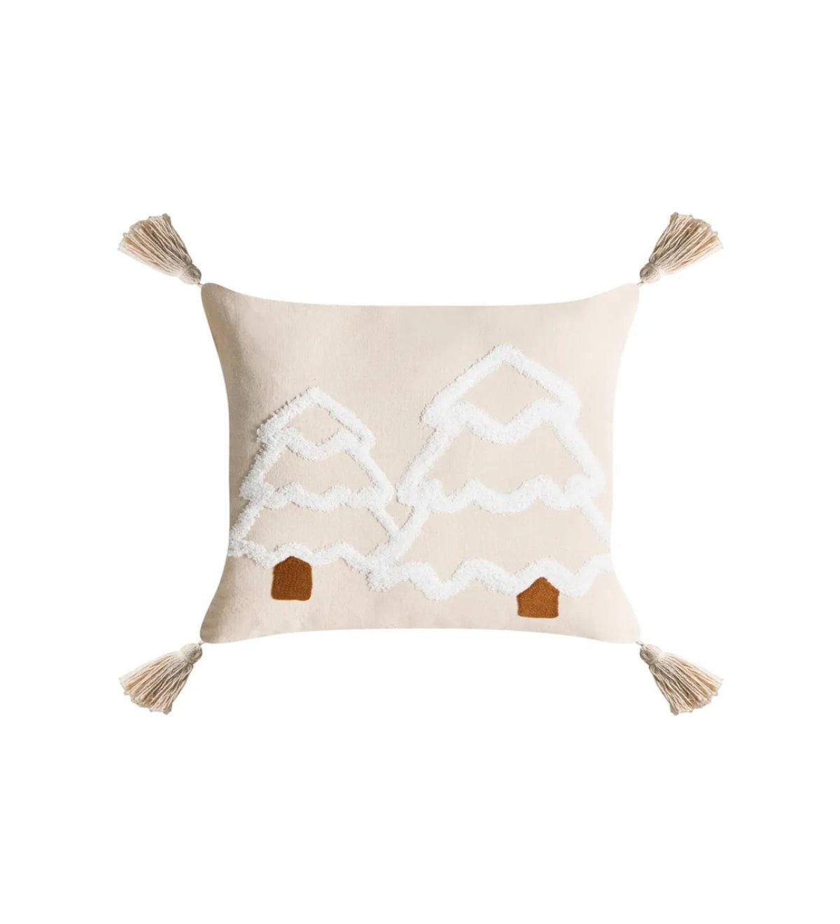 AANYA - Hand Tufted Off-White Cushion Covers Set of 2 (18×18") | Textured Home Decor