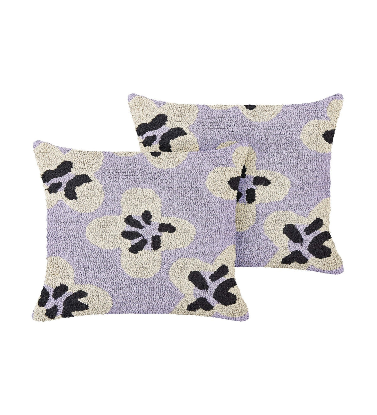 LAVIA - Purple Soft Tufted Cushion Covers Set of 2 (18x18) | Textured Home Decor