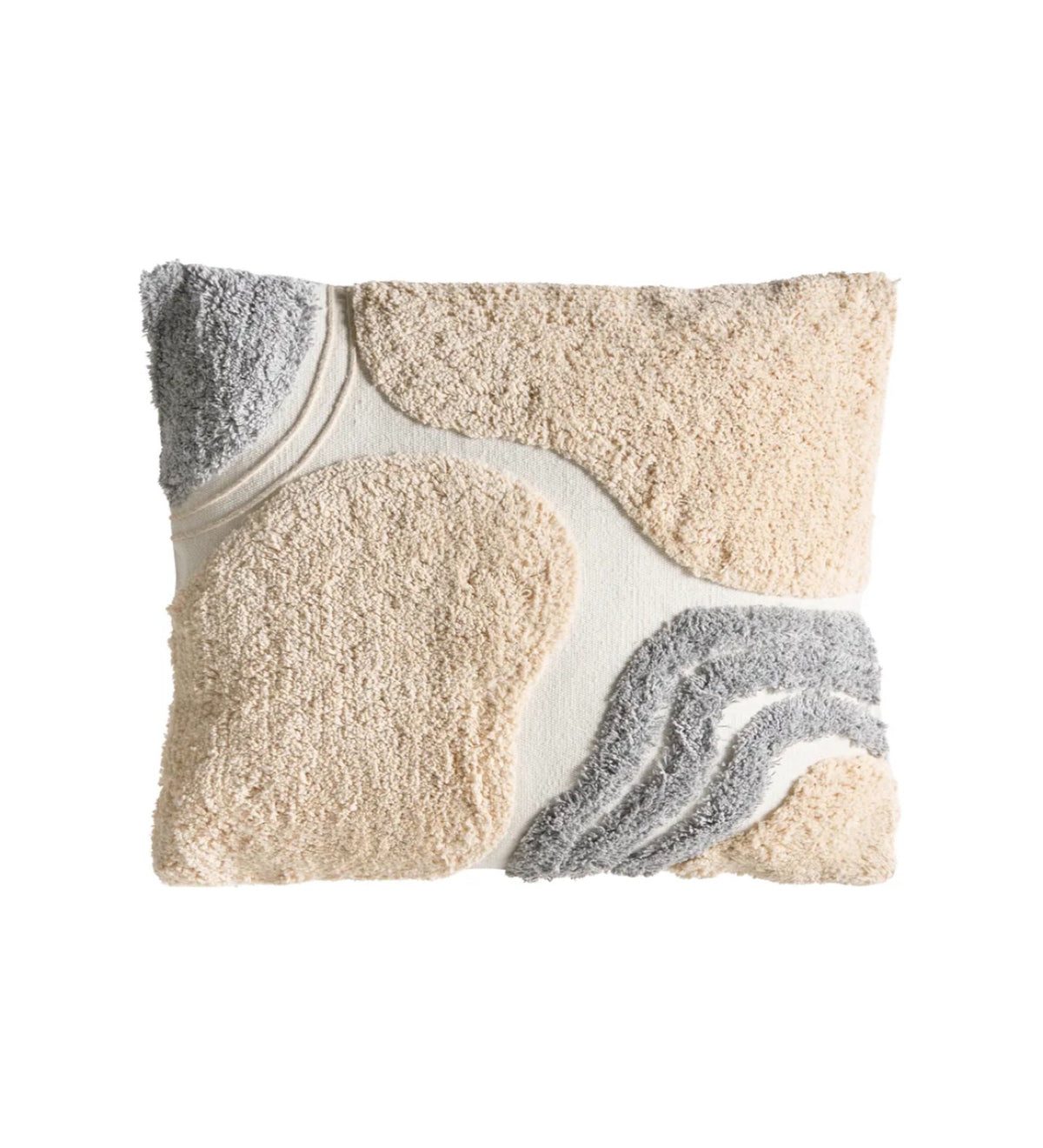 NIVA - Modern Tufted Grey Cushion Covers Set of 3 (18x18) | Textured Home Decor