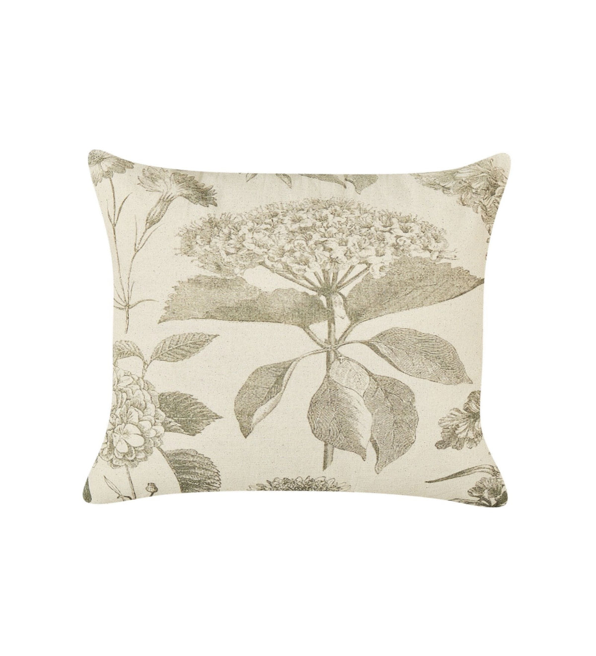 VERDA - Green Soft Floral Cushion Covers Set of 2 (18x18) | Fresh Home Decor