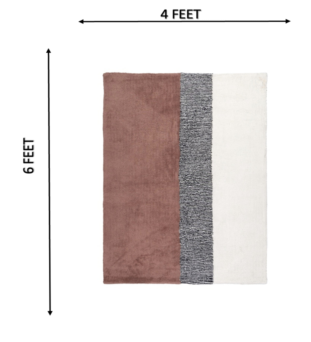 TANVI Maroon Geometric Hand Woven Cotton Dhurrie Rug (6 ft x 4 ft)