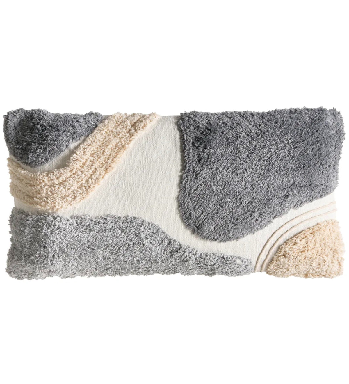 NIVA - Modern Tufted Grey Cushion Covers Set of 3 (18x18) | Textured Home Decor